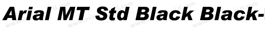 Arial MT Std Black Black字体转换
